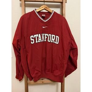 Nike Team Stanford Cardinal Pullover Jacket Red Size L